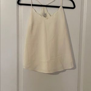 scalloped edge cream J.Crew Cami